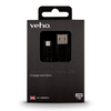 Veho Pebble USB-A to micro-USB Charge and Sync Cable | 0.2m/0.7ft - VCL-001-M-20CM