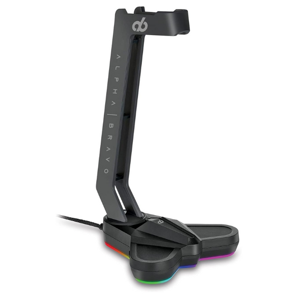Veho Alpha Bravo GA1 USB Gaming Headset Stand | Backlit Base - Black - VAB-A001-GA1