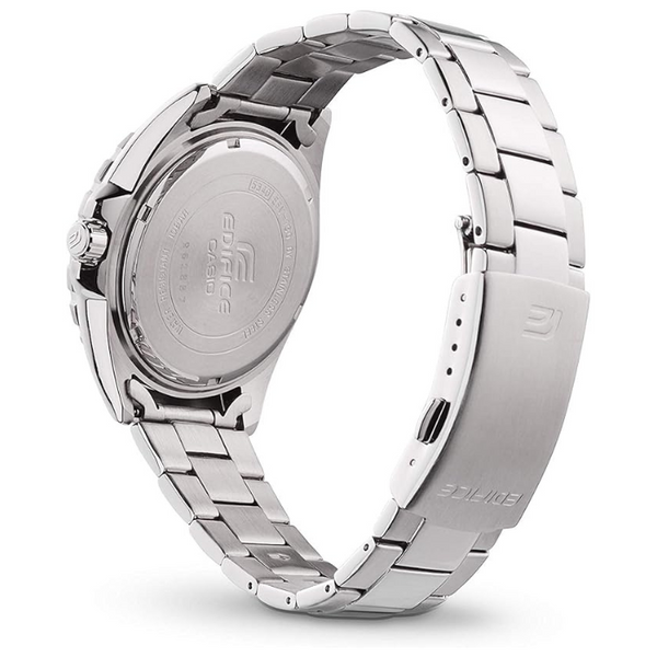 Casio Edifice Mens Orange Dial Watch with Stainless Steel Bracelet - EFV-100D-9AVUEF