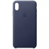 Apple Leather Case for Apple iPhone XS Max - Midnight Blue - MRWU2ZM/A