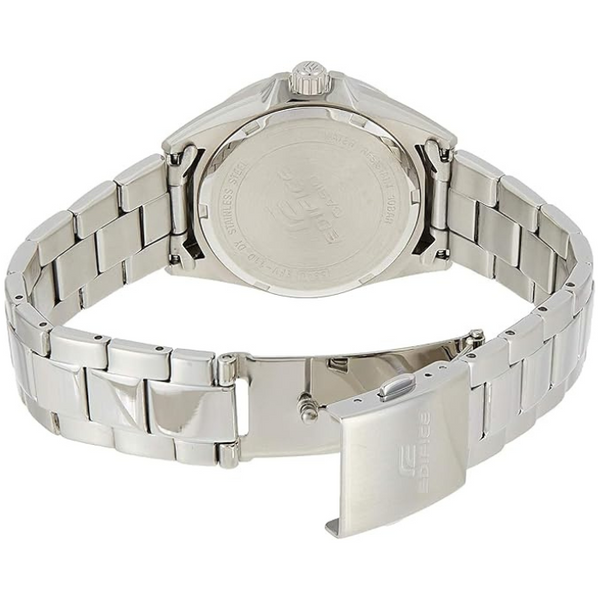Casio Edifice Mens Orange Dial Watch with Stainless Steel Bracelet - EFV-100D-9AVUEF
