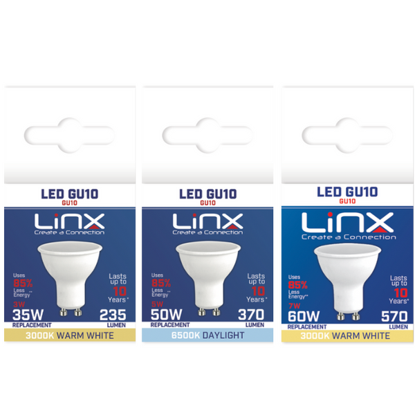 Linx GU10 3W / 5W / 7W LMS LED Bulb White - LX00