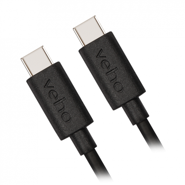 Veho USB-C™ to USB-C™ Charge and Sync Cable (1m/3.3ft) - Black - VCL-006-C2C
