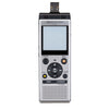 Olympus Digital Voice Recorder 4GB with Built-in USB plus Micro SD Slot - Silver - WS882