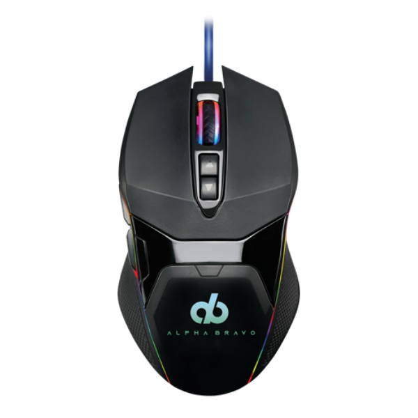 Alpha Bravo by Veho GZ-1 USB Wired Gaming Mouse | 1000Hz Ultra Polling/1ms Response Time - VAB-101-GZ1