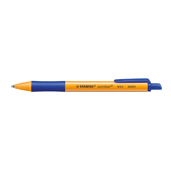 Stabilo Pointball Ballpoint Pen 2 Pack - Blue/Black - B-43714-10