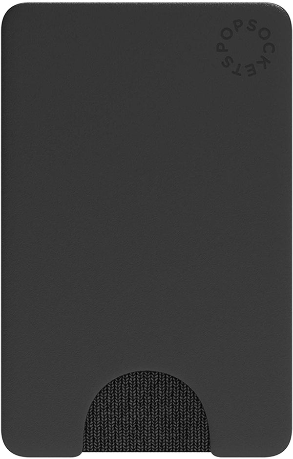 PopSockets PopWallet Sleek, Removable Card Holder Mount for Smartphones - Black, Pink Marble, Blue Galaxy or Chroma Cloud