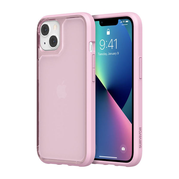 Griffin Survivor Strong Case for iPhone 13 Mini, 13, 13 Pro or 13 Pro Max - Black, Clear, Blue or Pink