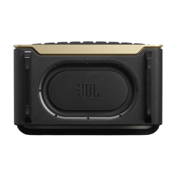 JBL Authentics 300 Portable Smart Home Speaker with Built-In Wi-Fi. Music Streaming, Voice Assist, Bluetooth, Retro Design - Black
