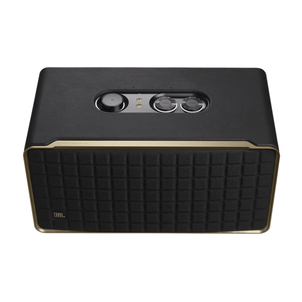 JBL Authentics 500 Hi-Fi Smart Home Speaker with Dolby Atmos, Wi-Fi, Music Streaming, Voice Assist, Bluetooth, Retro Design - Black