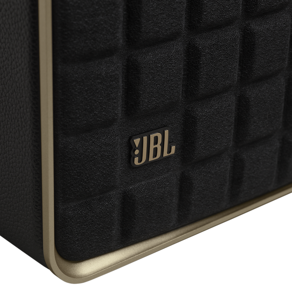 JBL Authentics 300 Portable Smart Home Speaker with Built-In Wi-Fi. Music Streaming, Voice Assist, Bluetooth, Retro Design - Black