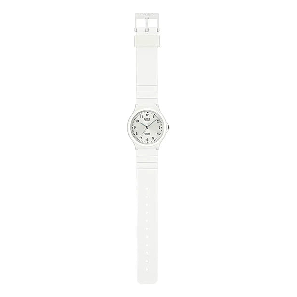 Casio Casual Watch with White Dial and Bio-Based Resin Strap - White - MQ-24B-7BEF