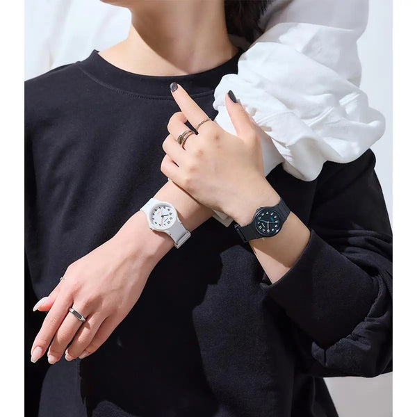 Casio Casual Watch with White Dial and Bio-Based Resin Strap - White - MQ-24B-7BEF
