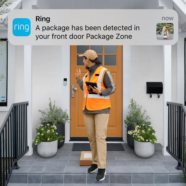 Ring Video Doorbell 4 | Wireless Video Doorbell Camera with WiFi 1080p HD Video with Two-Way Talk - Satin Nickel - B08NXYGXF4 - [Grade A]