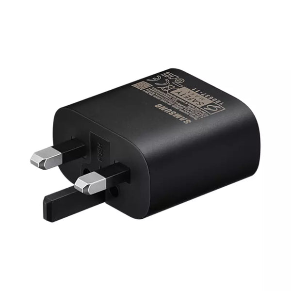Samsung 25W Super Fast Charging Travel Adapter & USB-C to C Data Cable - Black - EP-TA800XBEGGB