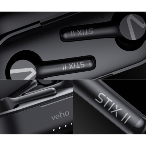 Veho STIX II True Wireless Bluetooth Headphones with Charging Case