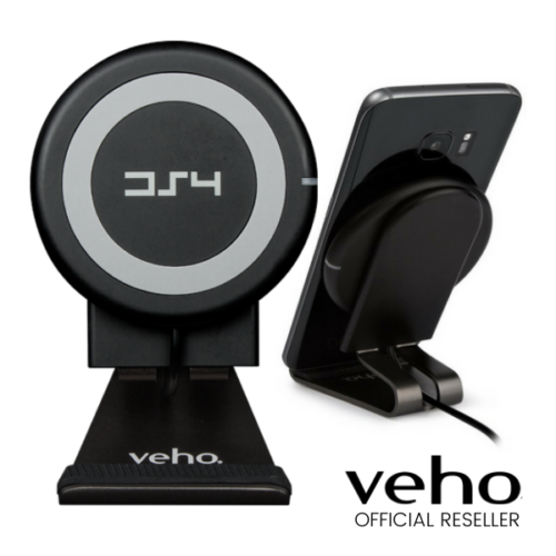 Veho DS-4 Wireless Qi 1.2 Charging Cradle with Removable Charging Pad - Black - VWC-001-DS4