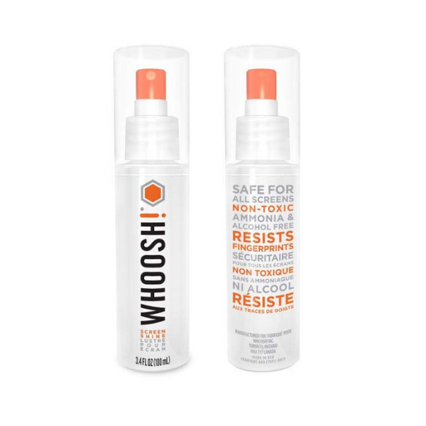 WHOOSH! XL Screen Wash 100ml Bottle for Smartphones/Tablets/Laptop Screens - [100ml] - 1FG100XLENFR
