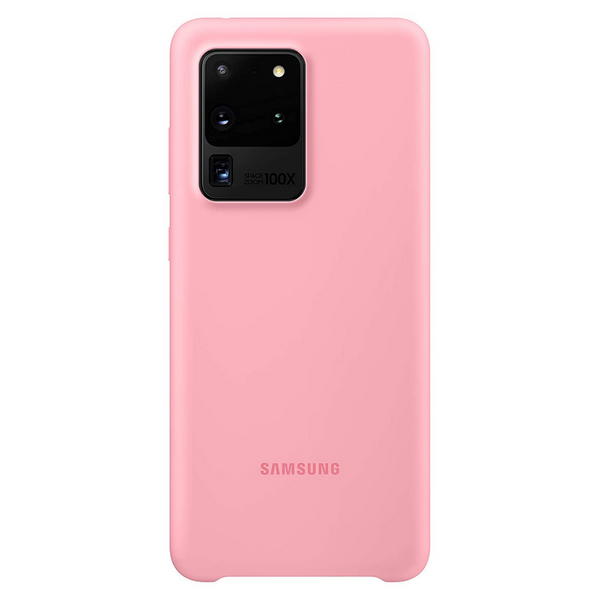 Samsung Silicone Case Cover for Galaxy S20 Ultra | S20 Ultra 5G - Pink - EF-PG988TPEGEU