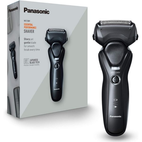 Panasonic ESRT37K Wet & Dry 3-Blade Men's Shaver with 2-Pin Plug - Black - ES-RT37-K