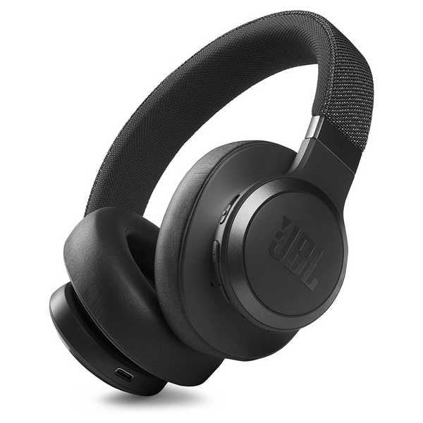 JBL Live 660NC Wireless On-Ear Bluetooth Headphones with Active Noise Cancelling - Black - JBLLIVE660NCBLK