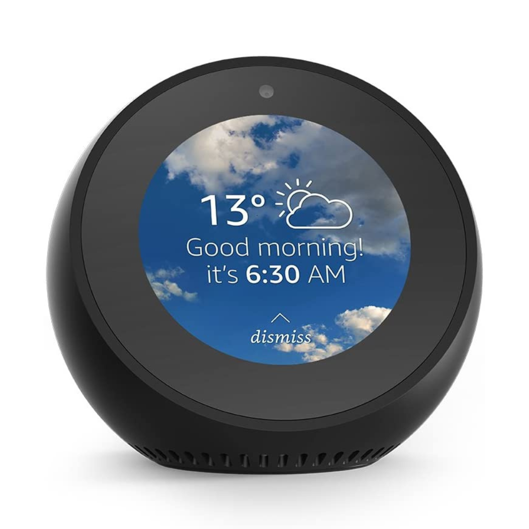 Amazon echo spot smart speaker deals and screen with alexa