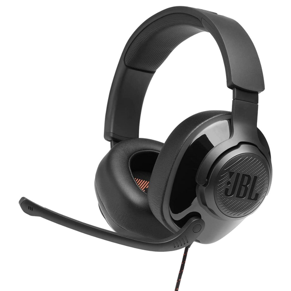 JBL Quantum 300 Wired On-Ear Gaming Headset with Microphone | Multi-Platform Compatible - Black - JBLQUANTUM300BLK