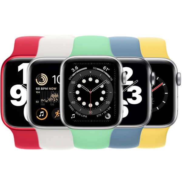 Apple Silicone Solo Loop Watch Strap 45mm 44mm 42mm Sizes 4-12