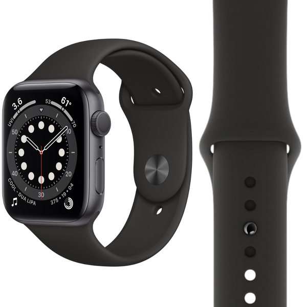 Apple Sport Band Watch Strap | 44mm 45mm 42mm - Black - 3E047AM/A (Demo)