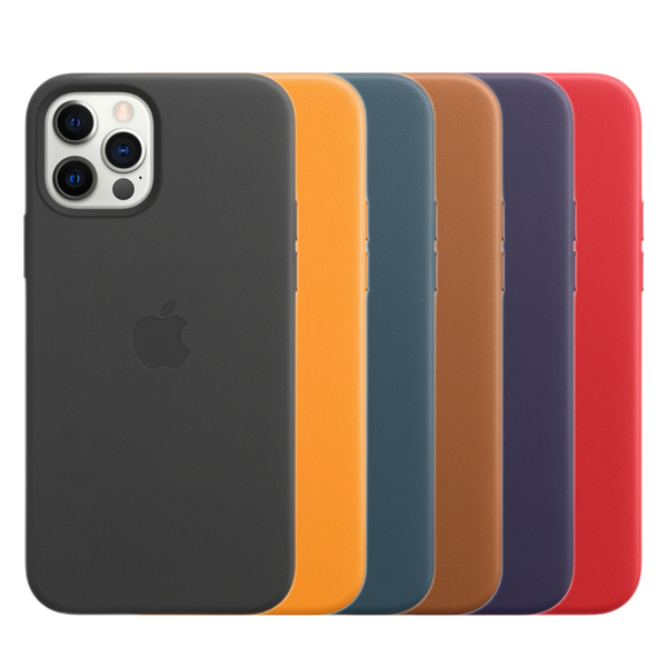 Apple Iphone Custom Leather Iphone 12 Pro Max Case 3D Apple Logo