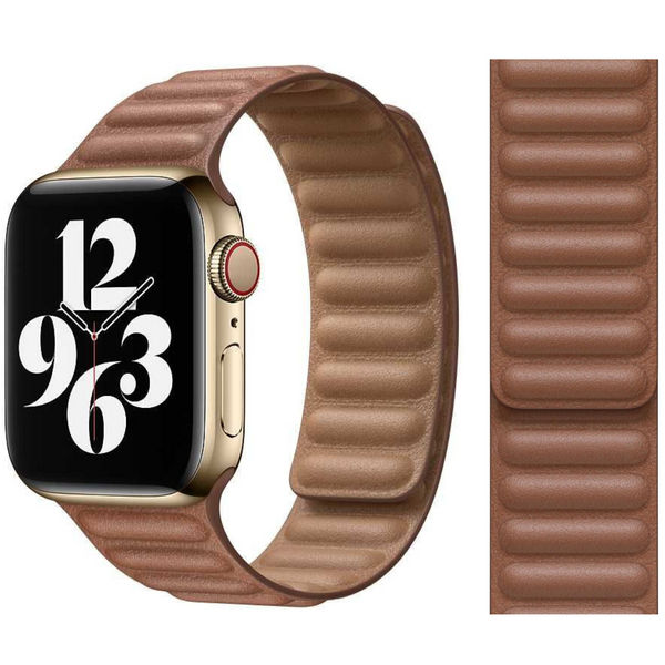 Apple Leather Link Watch Strap All Case Sizes 5 Colours