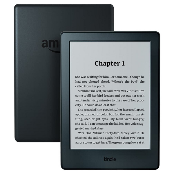 Kindle 6” Display Wi-Fi E-Reader without Built-in Light - Black - B0186FESVC (Refurbished)