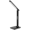 Groov-e Ares Touch Control LED Desk Lamp with Qi Wireless Charger & Alarm Clock - Black or White - GVWC04