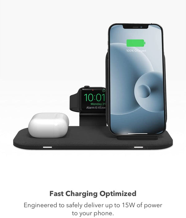 Mophie Qi Wireless Charging Stand+ 2-in-1 for Smartphone and Headphone