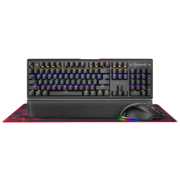 Marvo Scorpion CM420 3-in-1 Advanced Gaming Kit | Keyboard with Wrist Rest, Mouse & Mouse Pad