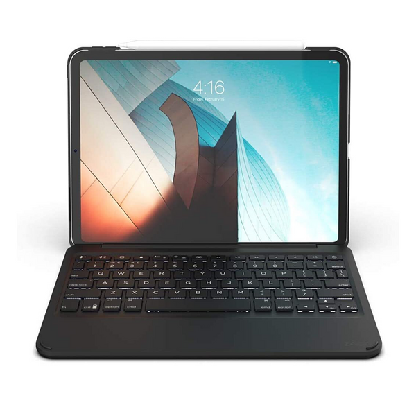 Zagg Folio Backlit Tablet Keyboard and Case for iPad Pro 11"" (2018) and iPad 10.9"" (2020) - Black - 103002357