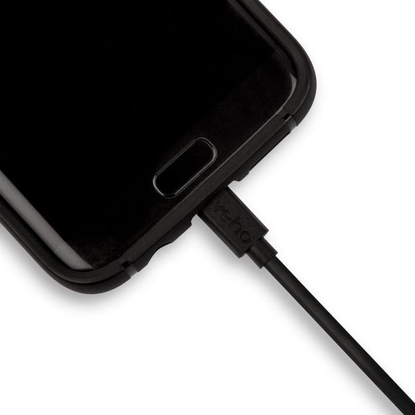 Veho Pebble USB-A to micro-USB Charge and Sync Cable | 0.2m/0.7ft - VCL-001-M-20CM