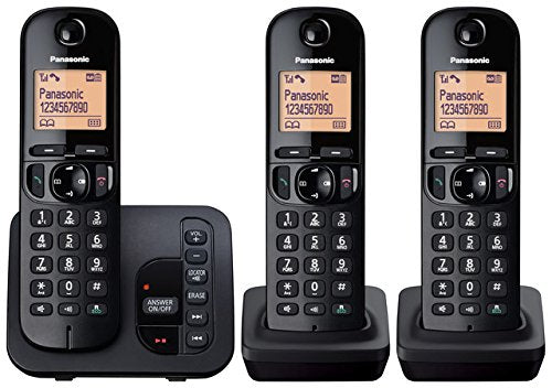 Panasonic KX-TGC223EB Trio Digital Cordless Phone with LCD Display & A