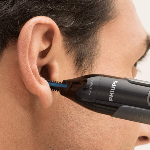 Philips Nose Ear and Eyebrow Hair Trimmer with Protective Guard Syste