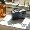 Groov-e Paris Portable DAB/FB Digital Radio with 20 Preset Stations, LCD Display, Dual Alarm & Headphone Input - Black - GVDR03BK
