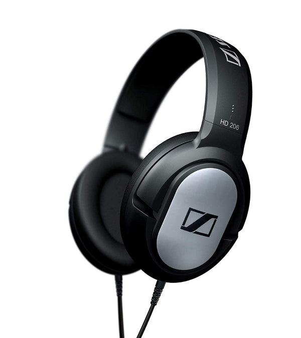 Sennheiser HD206 On-Ear Stereo Headphones - Black/Silver