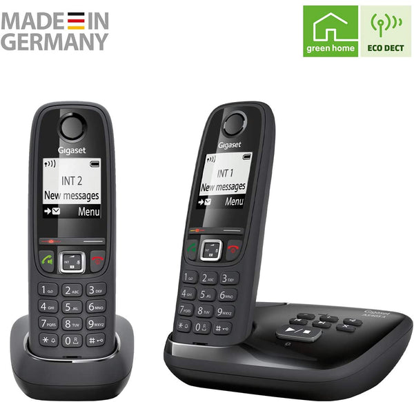 Gigaset AS405A Advanced Cordless Home Phone with Answer Machine and Ca
