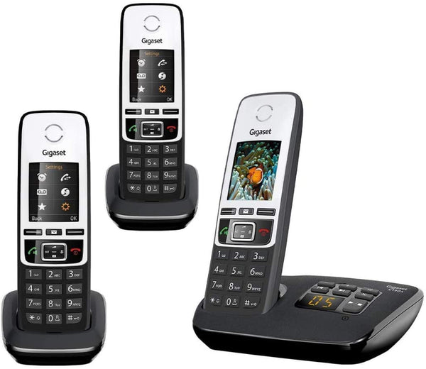 Gigaset C190A Premium Cordless Home Phone with Answer Machine and Call