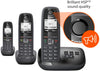 Gigaset AS405A Advanced Cordless Home Phone with Answer Machine and Call Block - Single, Duo & Trio