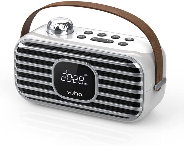 Veho MD-2 Mode Wireless Speaker with DAB+/FM Radio | V5.0 Bluetooth | Alarm Clock | 6 Watts RMS - VSS-240-MD2-C