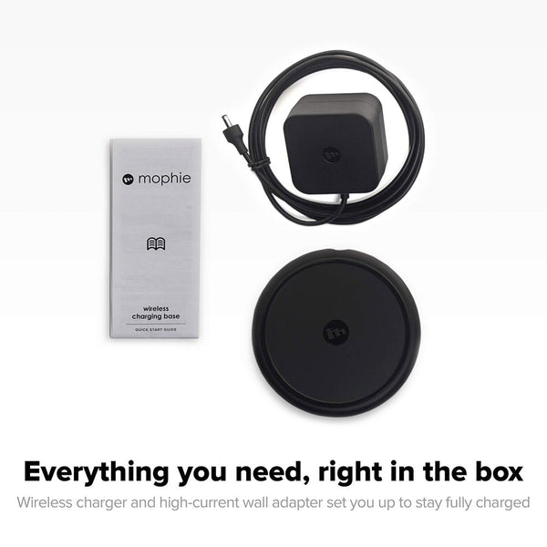 Mophie Wireless Charging Base for Apple iPhone and Qi Enabled Devices