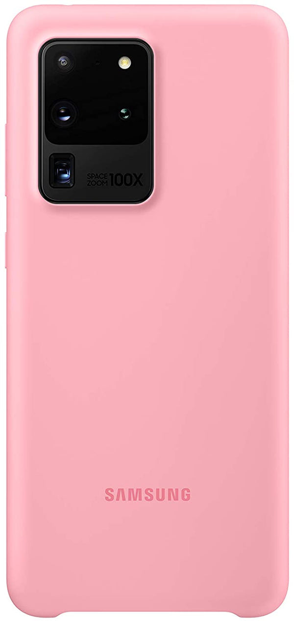Samsung Silicone Case Cover for Galaxy S20 Ultra | S20 Ultra 5G - Pink - EF-PG988TPEGEU