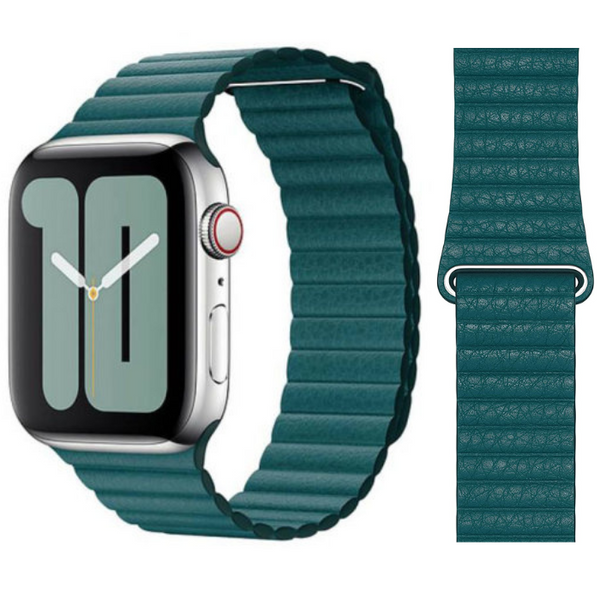 Apple Leather Loop Watch Strap | 45mm 44mm 42mm - 8 Colours