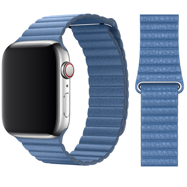 Apple watch 2025 blue leather loop