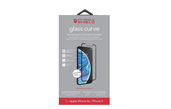 Zagg InvisibleShield Glass Curve Screen Protector with Black Edge for Apple iPhone X / XS / 11 Pro - 200101569